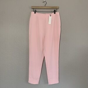 CUPCAKES AND CASHMERE Womens Pink Cropped Split Hems High Waist Pants Size 8 NWT
